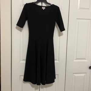LuLaRoe simple black swing dress small S